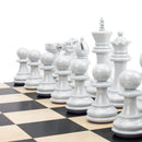 Purling Bold Chess Set Metallic Black & Arctic Shadow with Maple Board