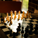 World Chess Home Edition Chess Set (Club Pieces with Home Edition Black/White Board)