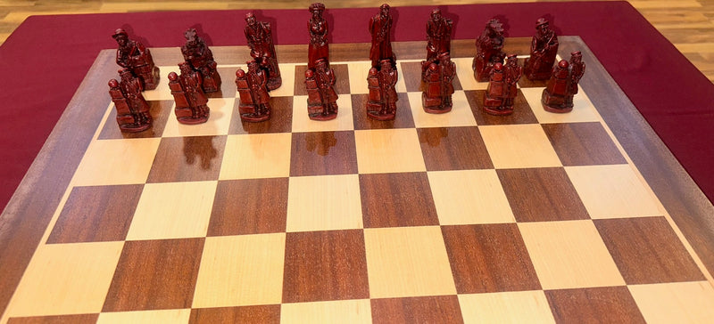 Berkeley Chess Sherlock Chess Pieces - Cardinal