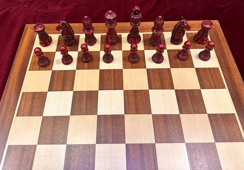 Berkeley Chess Staunton Chess Pieces - Cardinal