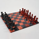 Purling Stone Chess Set Red & Black