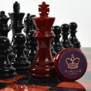 Purling Stone Chess Set Red & Black