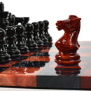 Purling Stone Chess Set Red & Black