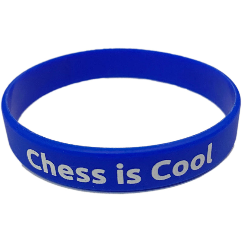 Silicone Chess Wristband - 'Chess is Cool'