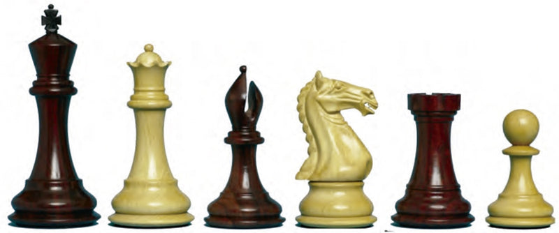 Supreme Staunton Redwood Chess Pieces 4" King