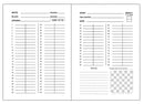 100 Game Chess Scorebook - Hardback