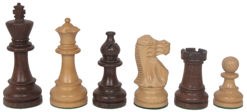 Traditional Staunton Acacia Chess Pieces 3.75" King
