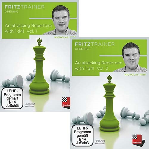An attacking Repertoire with 1.d4! Part 1 and Part 2 - Nicholas Pert (2 x PC-DVD)