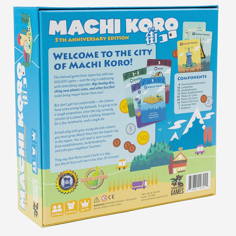 Machi Koro Board Game - 5th Anniversary Edition