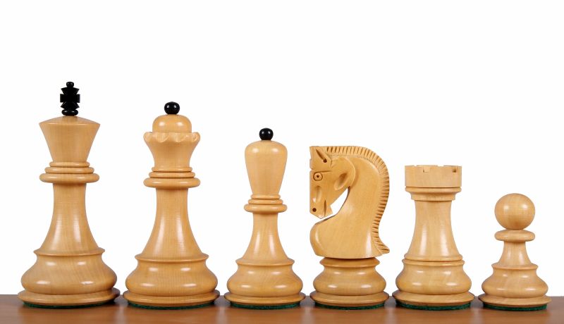 Zagreb Ebonized Chess Pieces 3.75" King