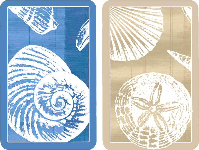 Caspari Double Deck Playing Cards - Shells