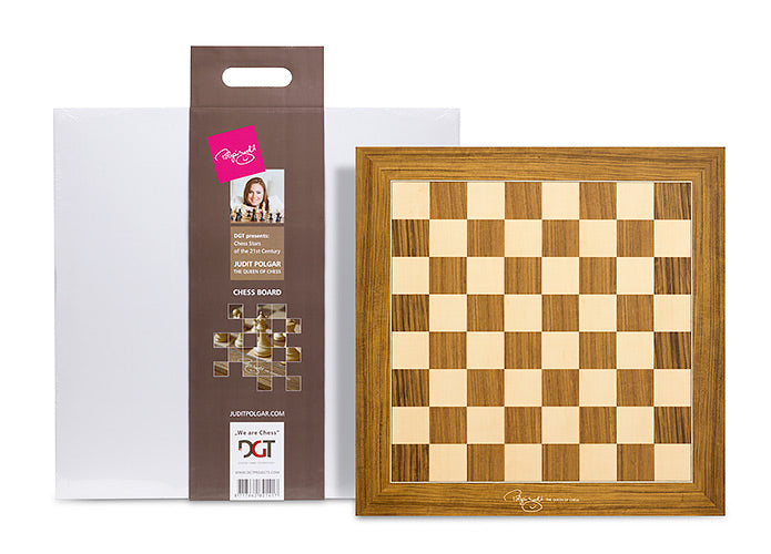 Judit Polgar Deluxe Wooden Chess Set with Box (Pieces, Board & Box)