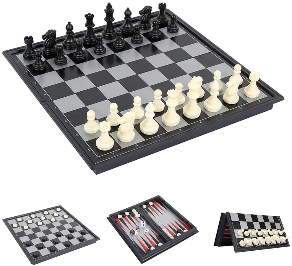 WE Games Best Value Tournament Chess Set, Black Board, Pieces, Bag,  Instructions, 1 unit - Baker's