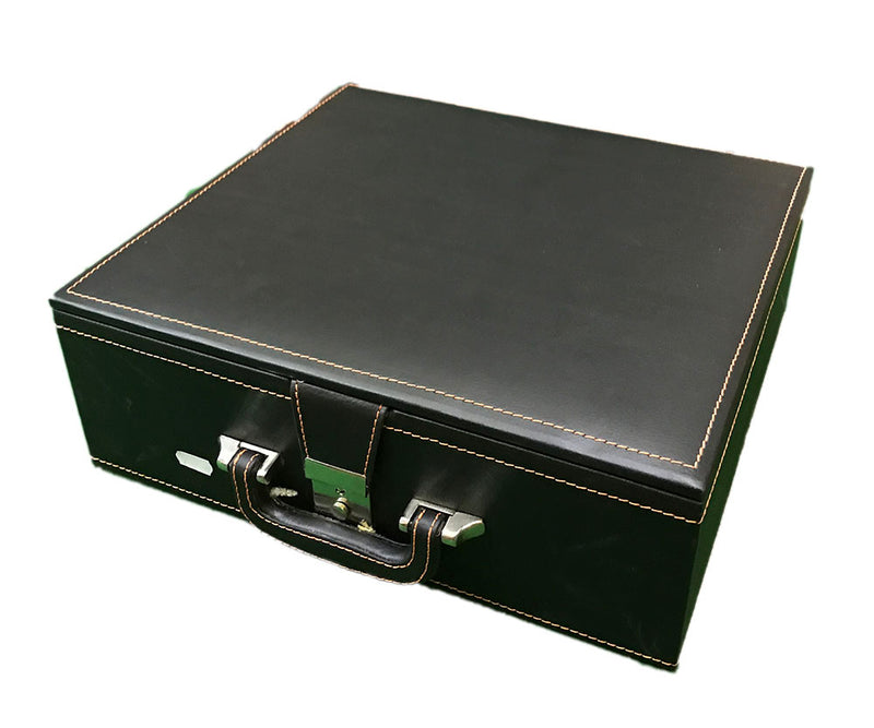 Deluxe Leatherette Fitted Tray Chess Box