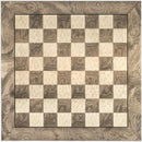High Gloss Grey Ash Burl and White Erable Chess Board