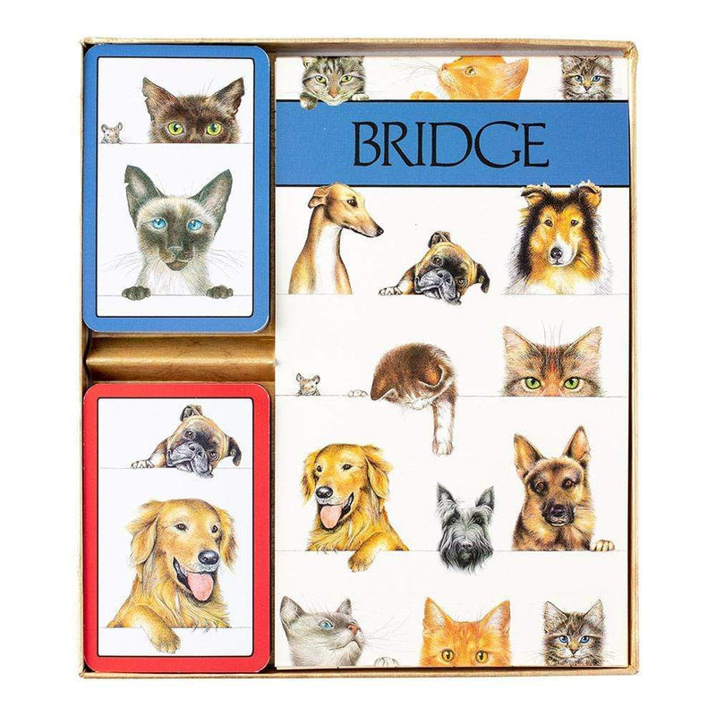 Caspari Bridge Gift Set - Dogs & Cats