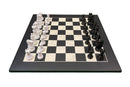 Lacquered Staunton Black & White Chess Set (Board & Pieces)