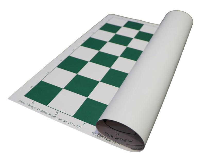 Plastic Weighted Gambit Chess Set, Roll-up Mat and Drawstring Bag