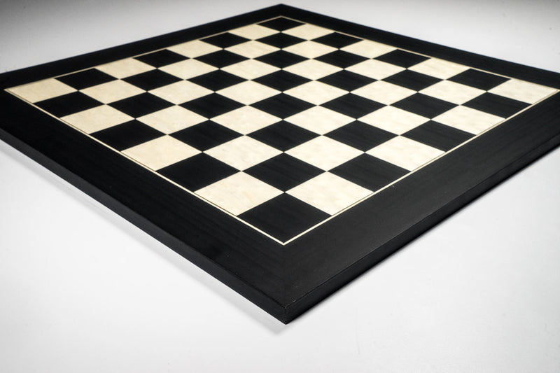 Superior Black Dyed Poplar and White Erable Chess Board (SUP A)