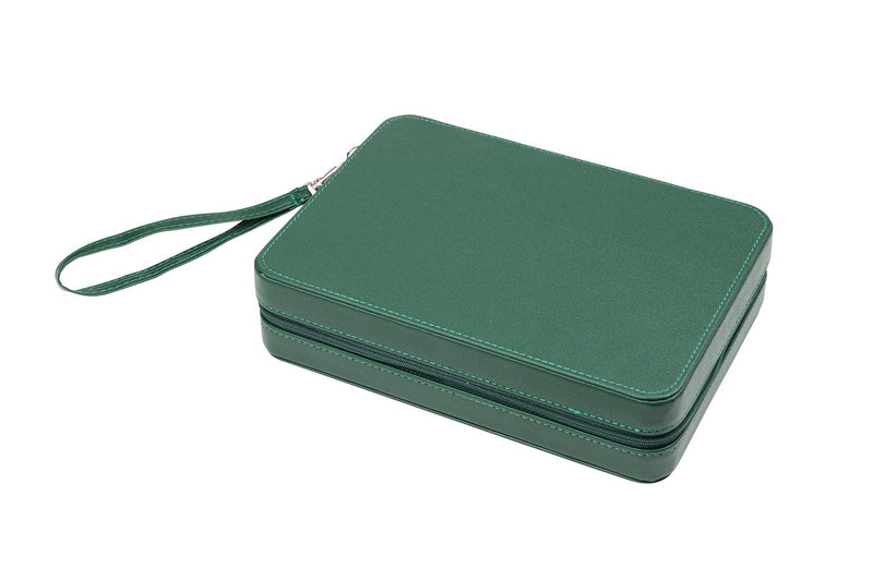 Travel Faux Leather Case Magnetic Backgammon Set - Thasos