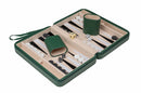Travel Faux Leather Case Magnetic Backgammon Set - Thasos