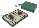 Travel Faux Leather Case Magnetic Backgammon Set - Thasos