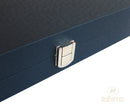 Italfama Folding Leatherette Backgammon Set - Blue/White