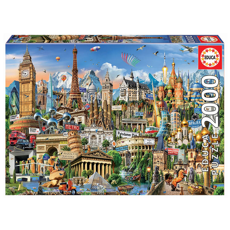 Educa Europe Landmarks 2000 Piece Puzzle