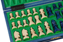 Major Magnetic Folding Travel Chess Set - Blue