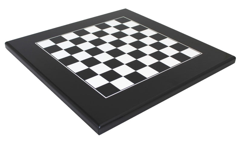 Italfama Black & White Lacquered Wooden Chess Board