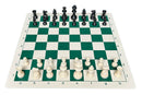 Checkmate Chess Set, Quality Vinyl Chess Board and Drawstring Bag