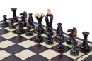Consul Folding Wooden Chess Set - Brown