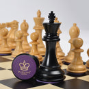 Purling Heritage Chess Set Ebony & Boxwood Pieces with Maple Board