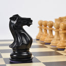 Purling Heritage Chess Set Ebony & Boxwood Pieces with Maple Board