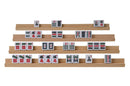 Wooden Tile Racks Set of 4 for Mahjong, Dominoes & Scrabble