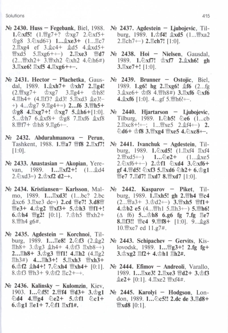 2452 Chess Combinations - Gipslis, Kirillov, Tal & Zhuravlev
