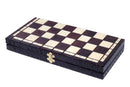 Consul Folding Wooden Chess Set - Brown