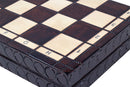 Consul Folding Wooden Chess Set - Brown