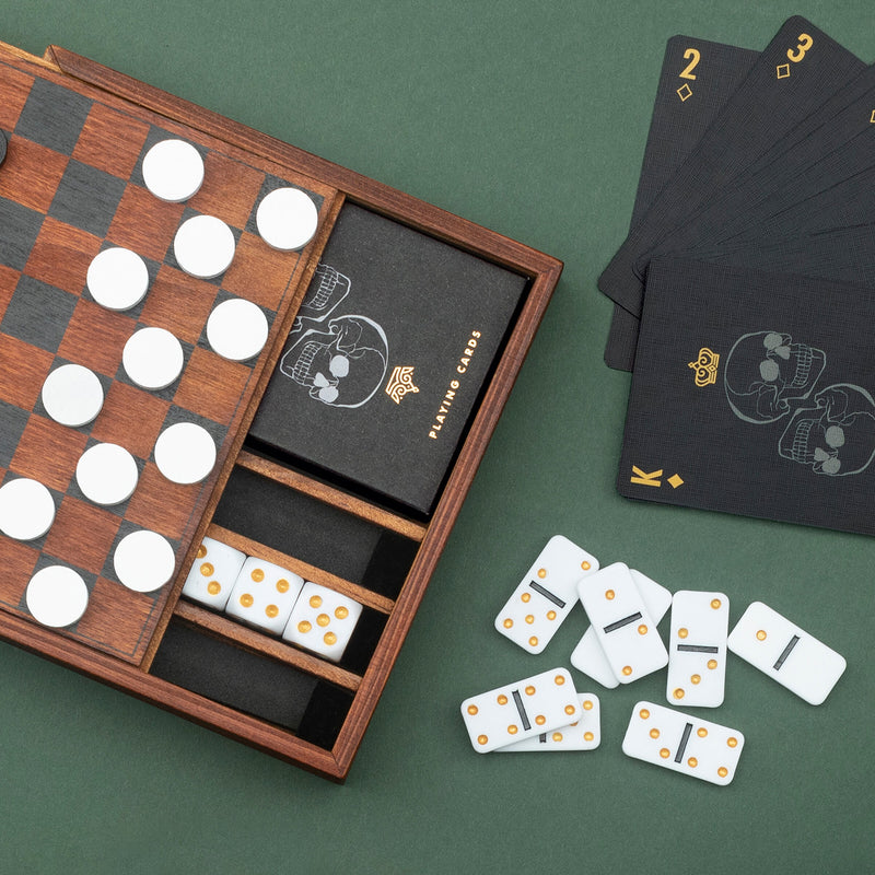 Iron & Glory Wooden Compendium Games Night