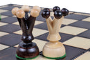Consul Folding Wooden Chess Set - Brown