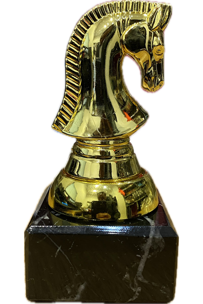 Chess Knight Figure Trophy 4.75in (12cm)