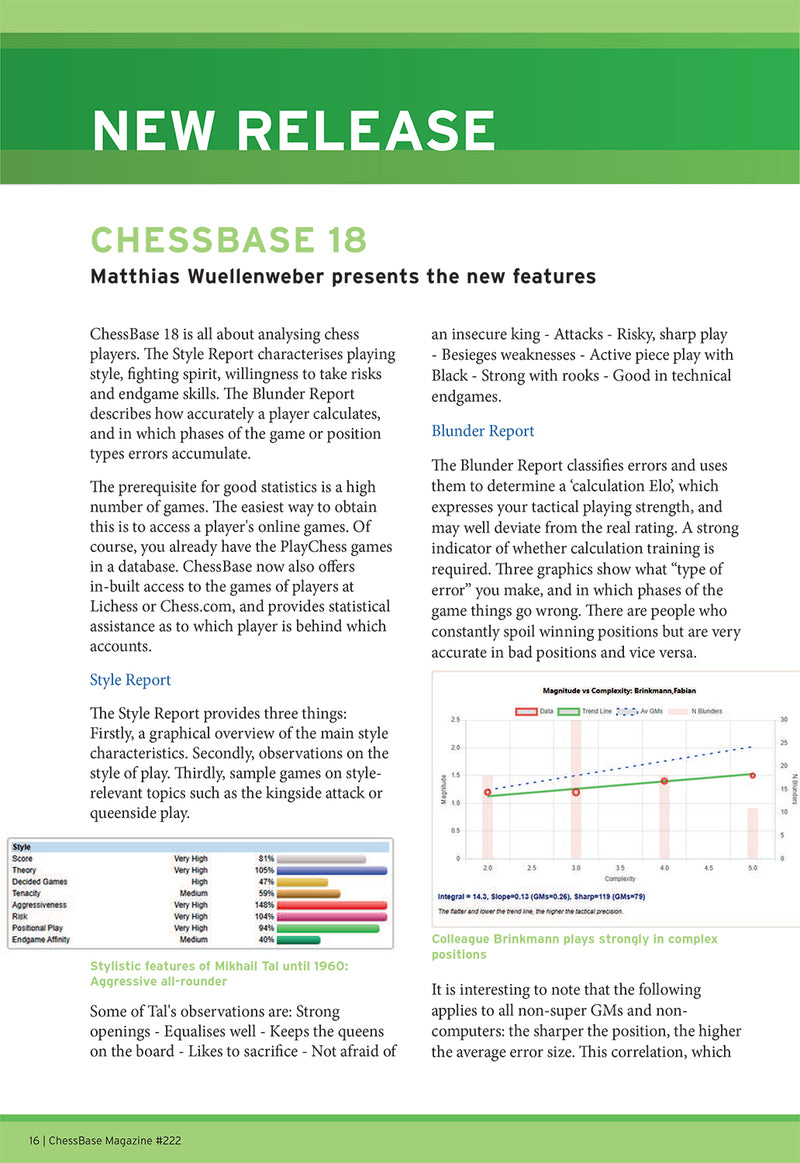 ChessBase 18 - Update from Version 17