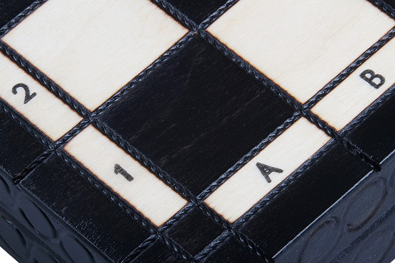 Consul Folding Wooden Chess Set - Black