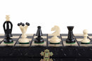 Consul Folding Wooden Chess Set - Black