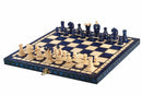 Consul Folding Wooden Chess Set - Blue