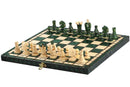 Consul Folding Wooden Chess Set - Green