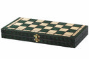 Consul Folding Wooden Chess Set - Green