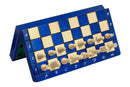 Major Magnetic Folding Travel Chess Set - Blue