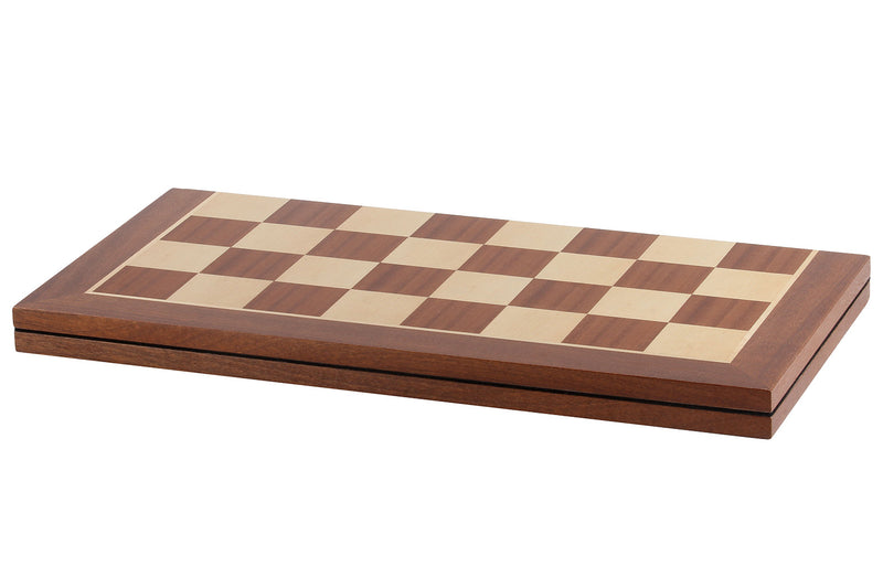 Regular Sapele and Sycamore Folding Chess Board