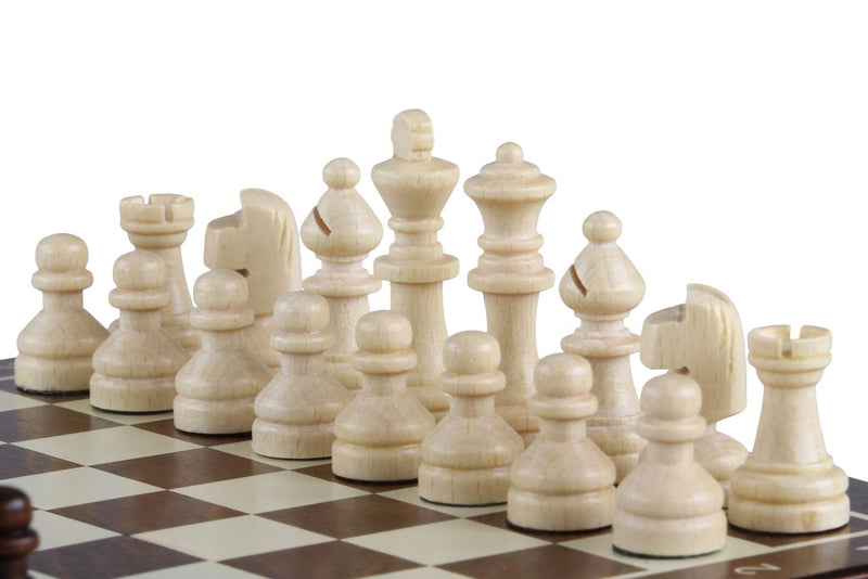 Mini Magnetic Folding Travel Chess set - Brown